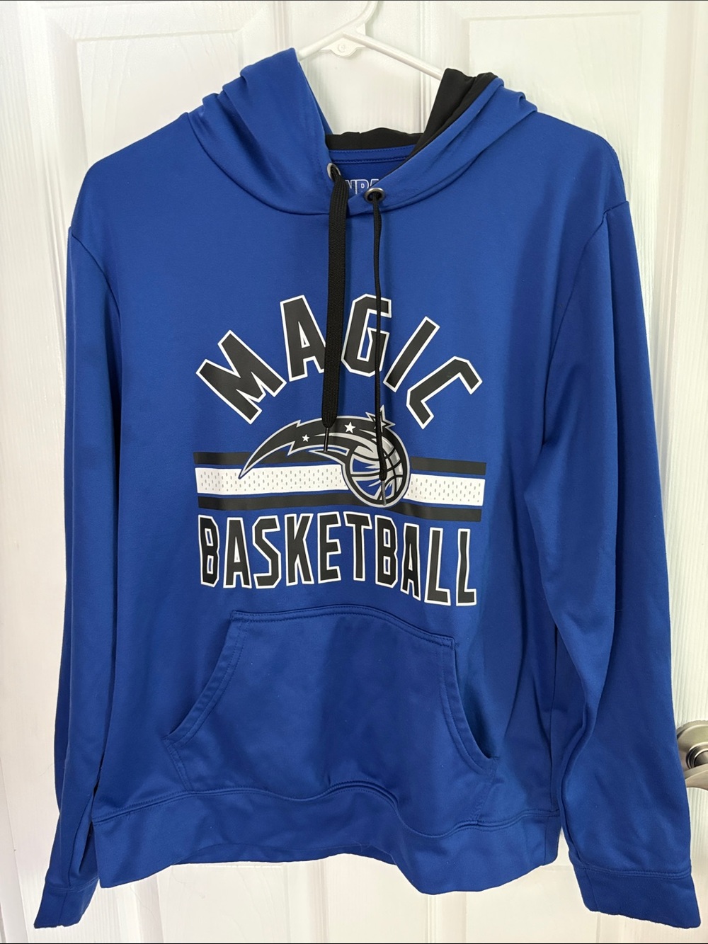 Orlando Magic Royal Blue Dri-Fit Basketball Hoodie With Old Team Logo